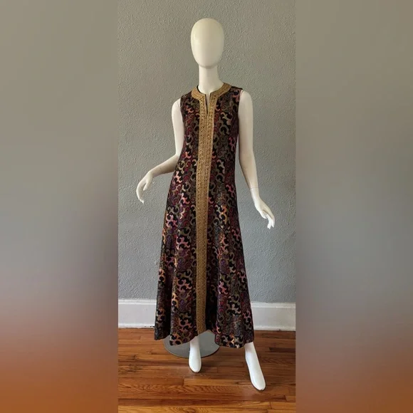strapless open back dress 50s Party Dress Outfit with Bolero 60s Vintage Full Skirt Dress Black Brocade Chiffon L'aiglon Small VFG main image 0